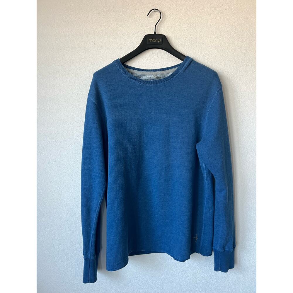 Relwen Blue Crewneck Pullover Sweater